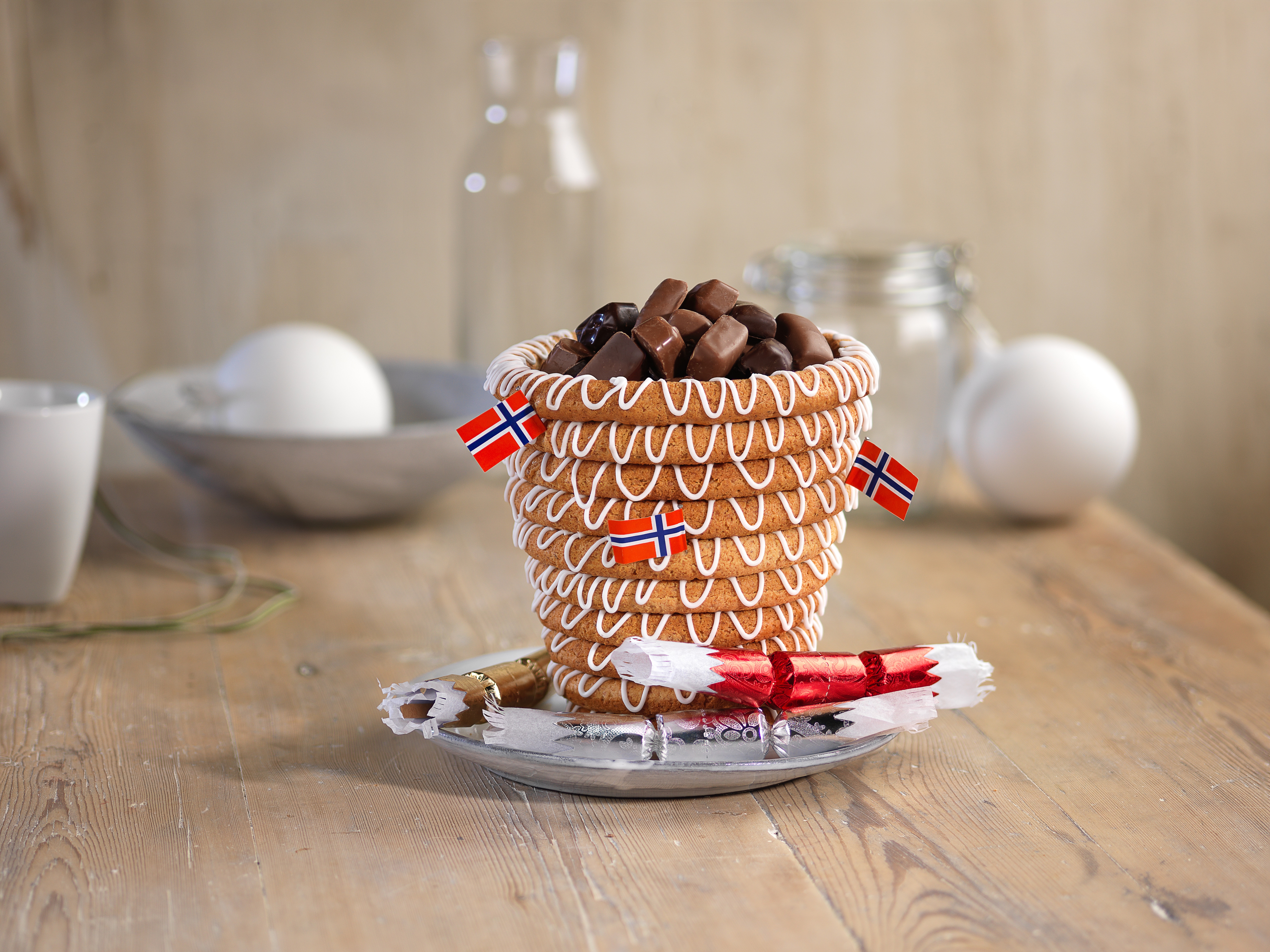 Kransekakekurv 10 ringer