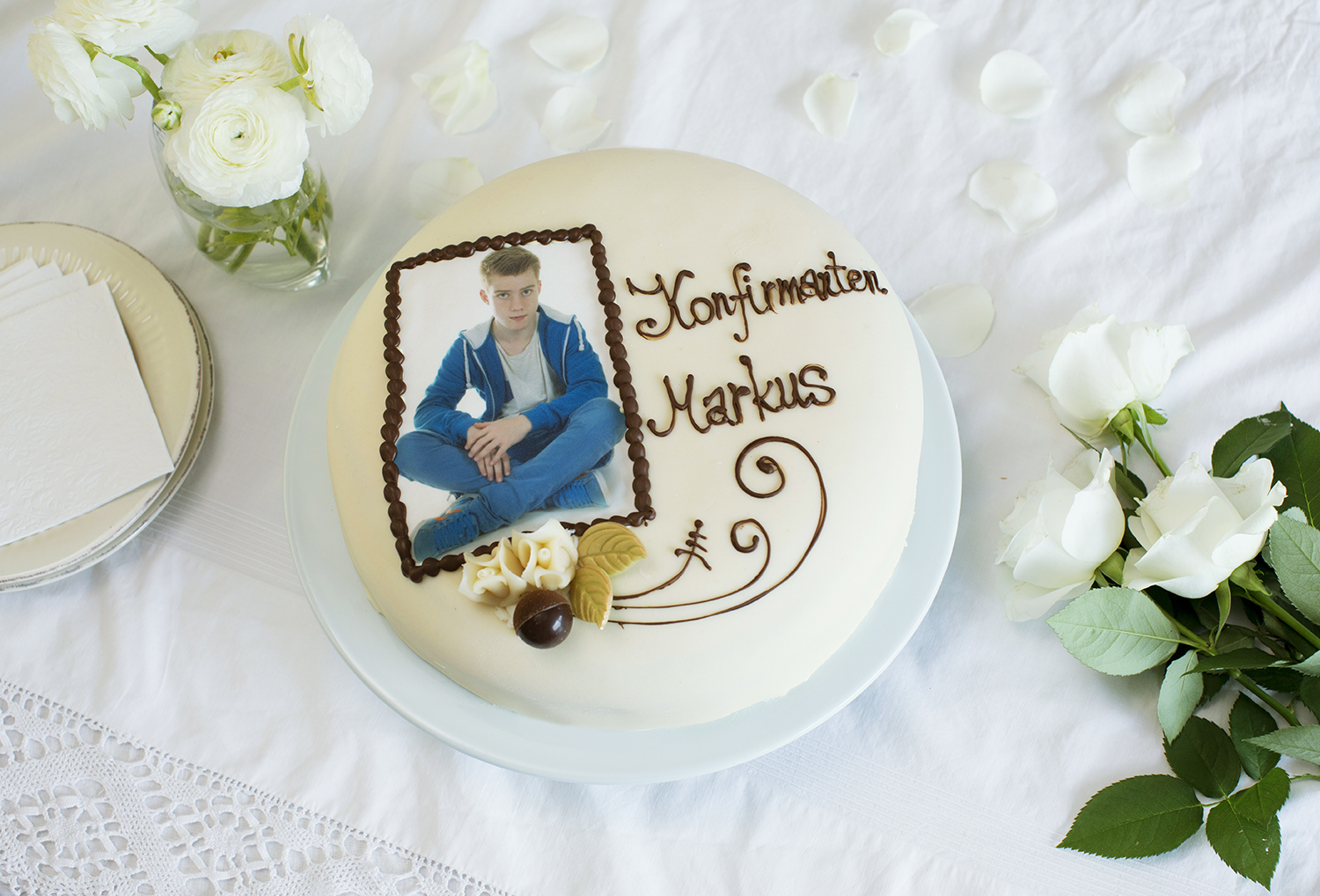 Marsipankake 15bit m/bilde