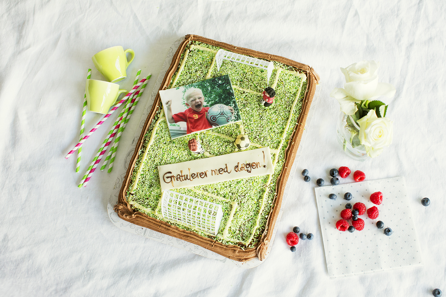 Sjokoladekake Fotball m/bilde